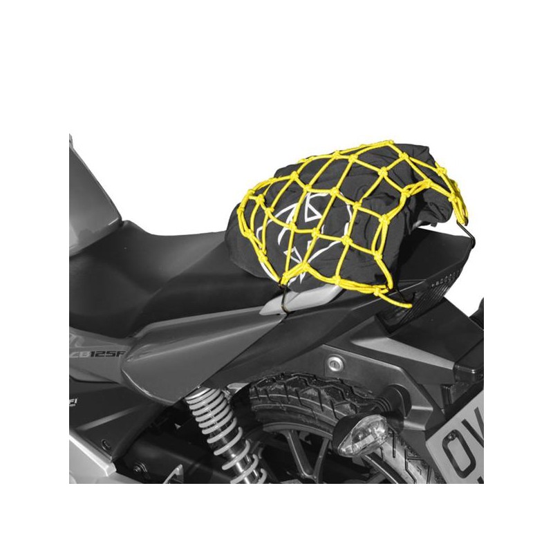 RED PORTAOBJETOS OXFORD REFLECTANTE AMARILLO/BLANCO