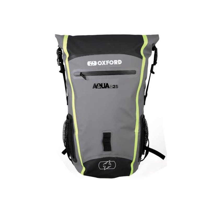 MALETA HYDRO IMPERMEABLE OXFORD AQUA B-25 - NEGRO/GRIS/FLUOR